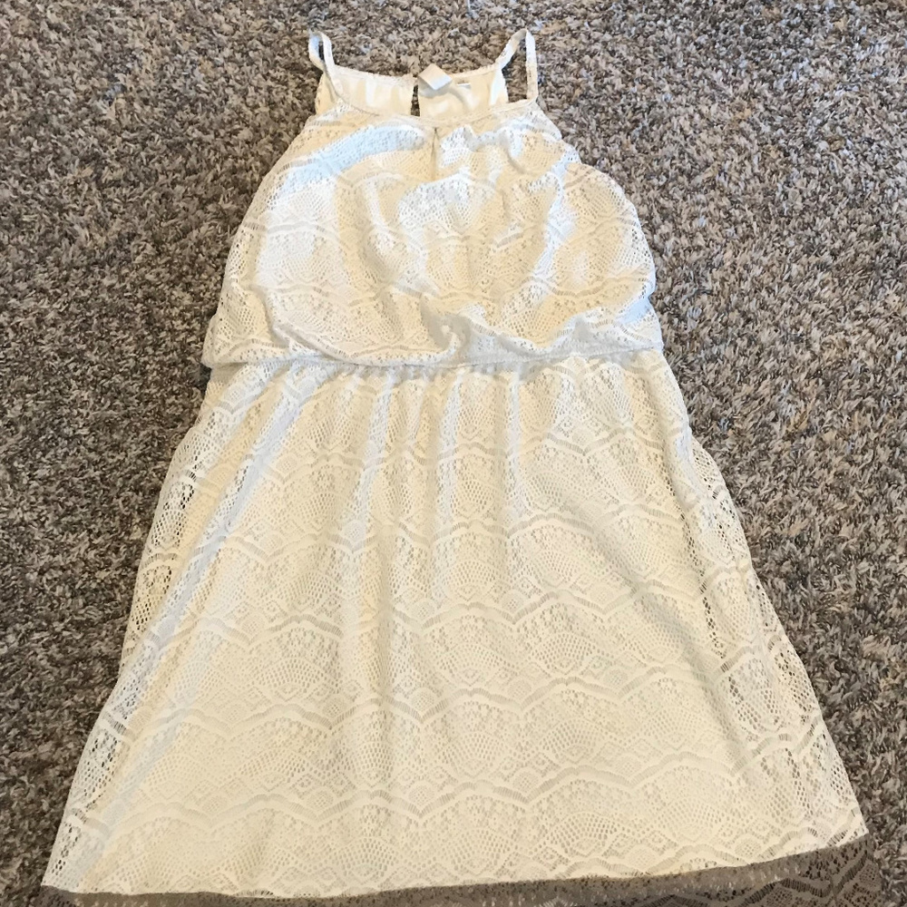 Emma & Michelle Crochet Halter Dress